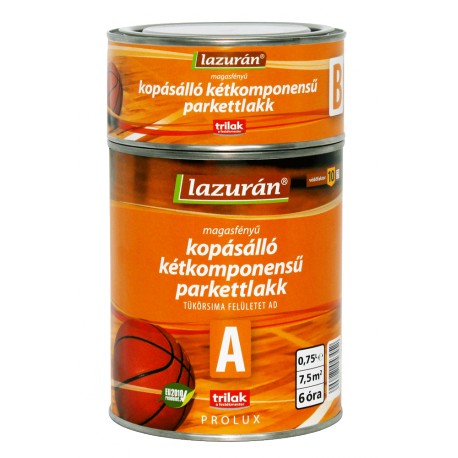 LAZUR&Aacute;N Kop&aacute;s&aacute;ll&oacute; k&eacute;tkomponensű parkettlakk magasf&eacute;nyű