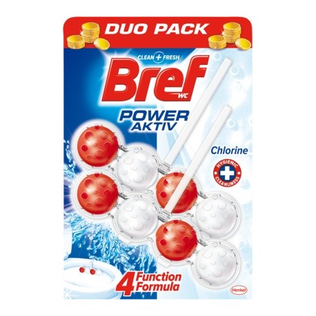 Bref Power Aktiv toalett friss&iacute;tő 2 x 50 g 