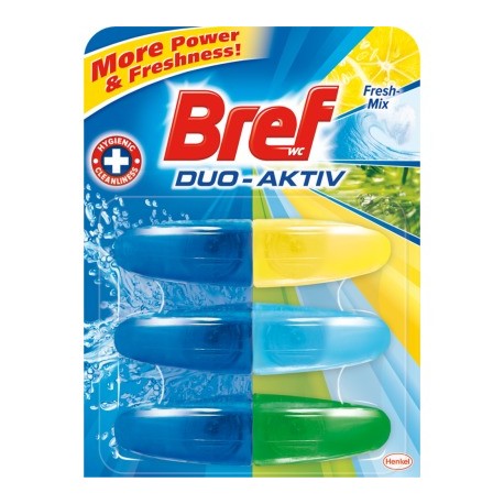 Bref Duo Aktiv Fresh-Mix toalett friss&iacute;tő 3 x 50 ml 