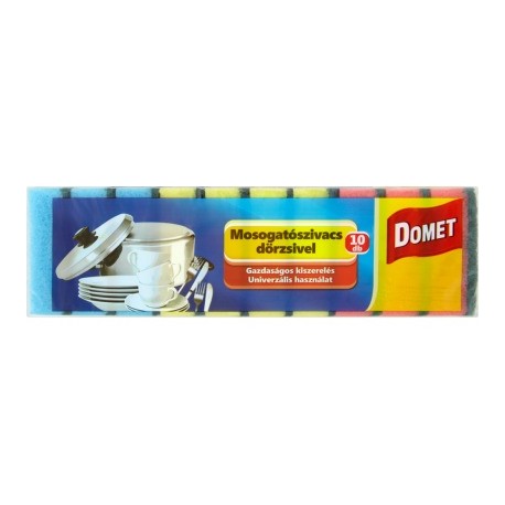 Domet mosogat&oacute;szivacs d&ouml;rzsivel 10 db