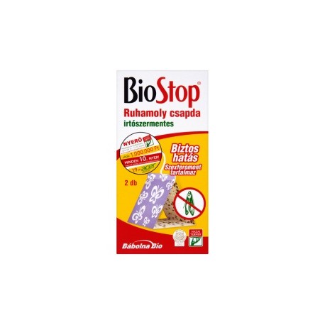 Biostop ruhamolyirt&oacute; csapda 2 db 