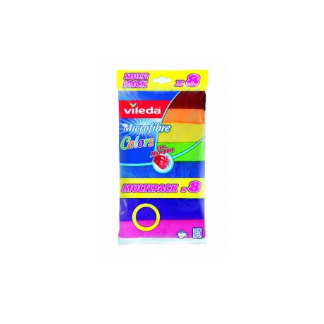 Vileda Color 8 sz&iacute;nű mikrosz&aacute;las t&ouml;rlőkendő